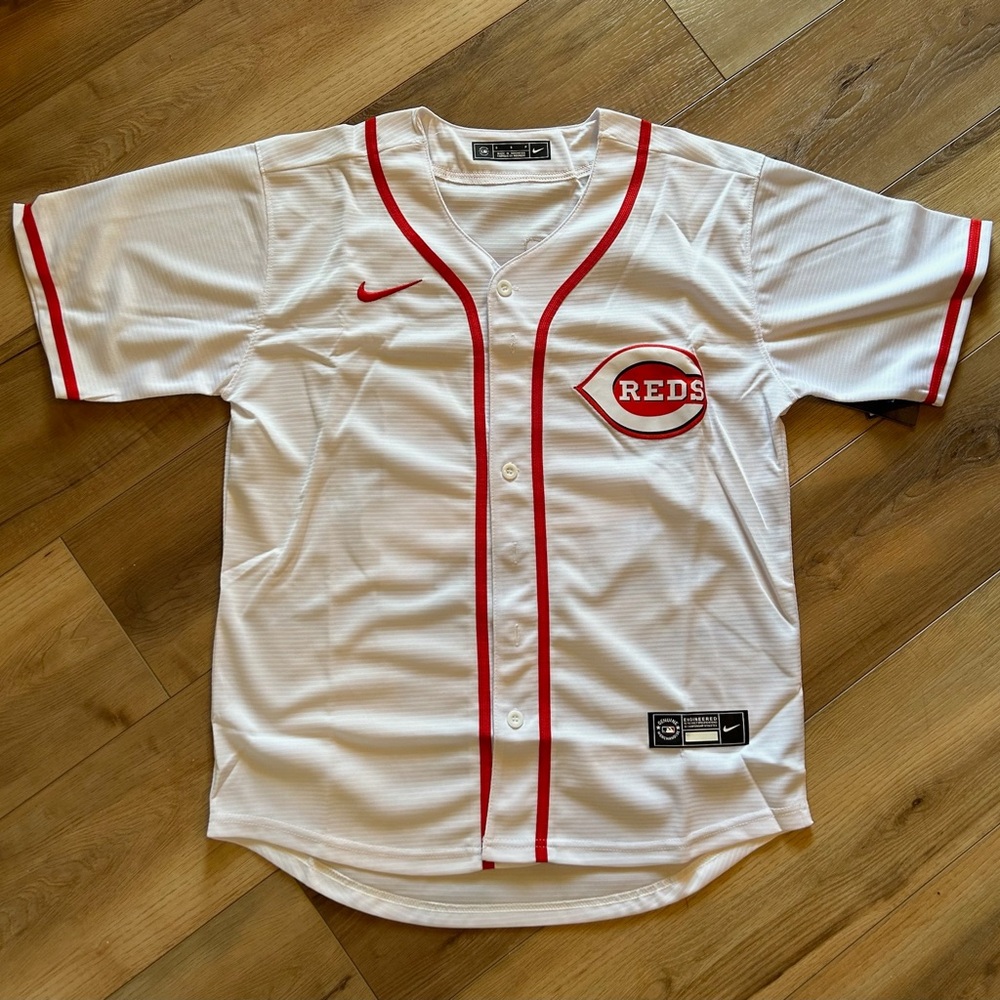 Elly De La Cruz Cincy Reds #44 Men’s White Baseball Jersey XXL - Picture 4 of 4